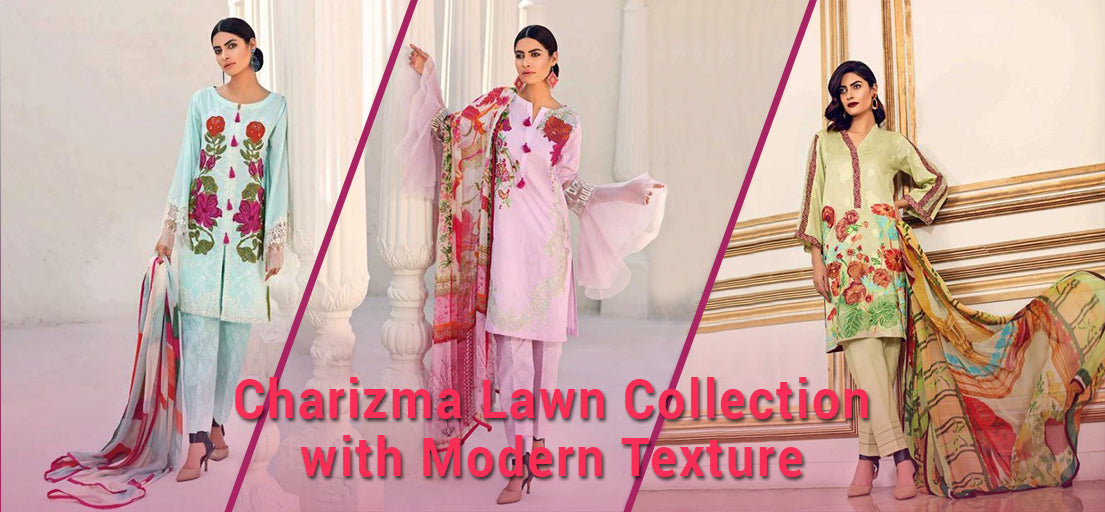 Charizma lawn collection with modern texture