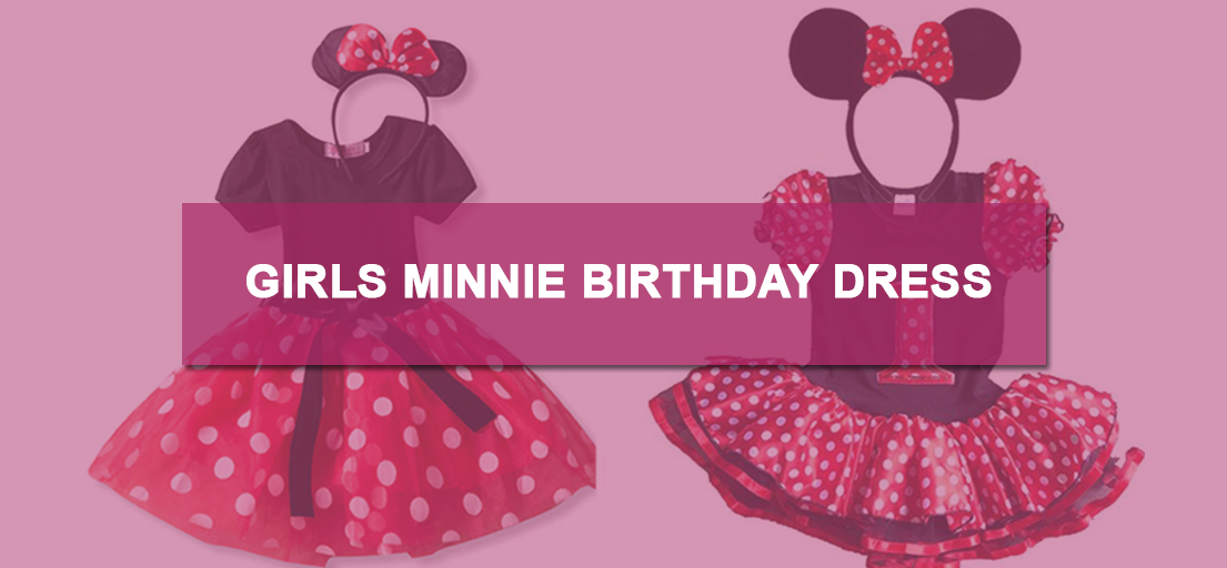 Girls Minnie birthday dress 