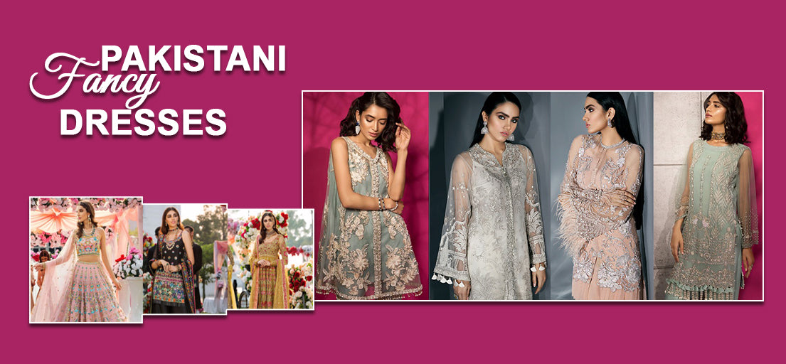Pakistani Fancy Dresses Collection | Party Wear Embroidered Dresses