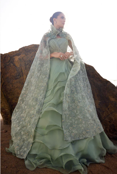 Maria.B M.Luxe Fabrics Green Collection'23 | LF-516