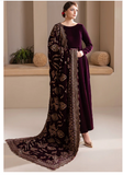 Baroque Un-stitched Embroidered Velvet Shawl Collection'23 | V5-38