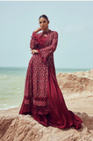 Maria.B Unstitched M.Luxe Fabrics Maroon | LF-507