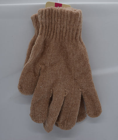 Chenille gloves - Brown  | FunkyFish